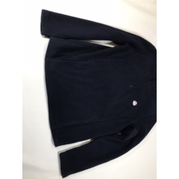 Brooks Brothers 346 Womens 3/4 Zip Pullover Navy Blue Size Medium - Picture 2 of 8